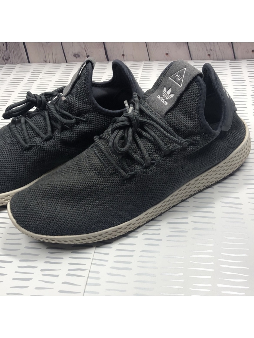 adidas Black Knit Pharrell Williams Hu Men's Sneakers